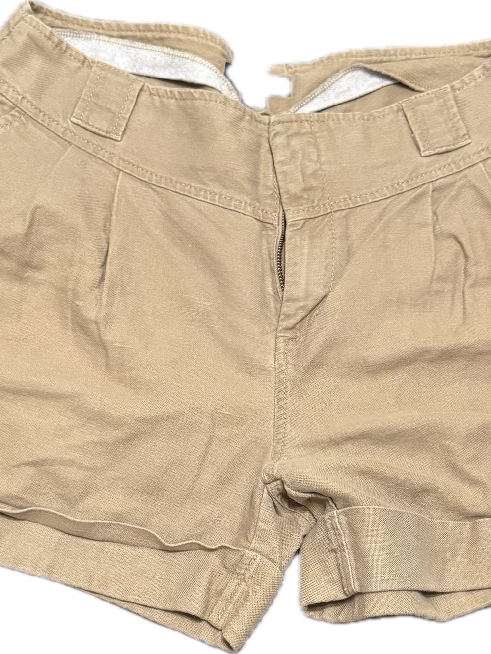 Banana Republic Khaki High-Rise Bermuda Shorts